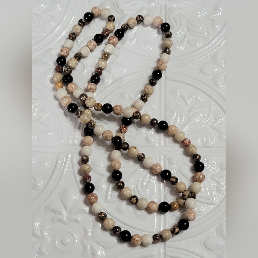 Zebra Jasper Stone Necklace
